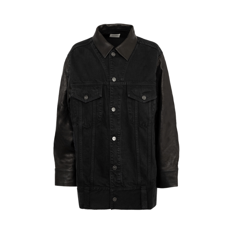 Khaite Grizzo Jacket Leather Combo "Prescott"