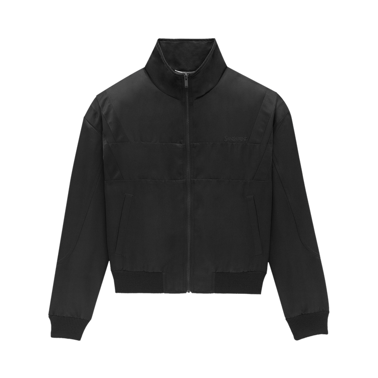 Saint Laurent Teddy Satin Jacket "Noir"