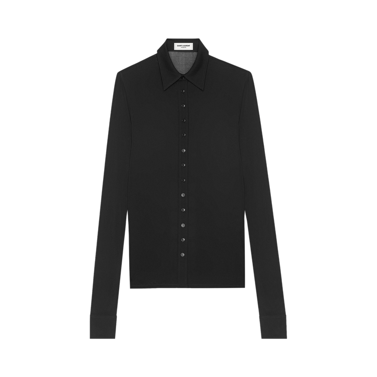 Saint Laurent Crepe Shirt "Black"