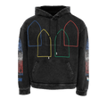 Who Decides War Intertwined Windows Hooded Sweatshirt "Multicolor"