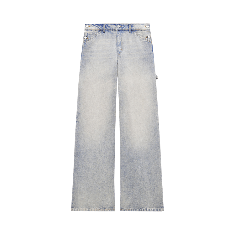 Courrèges Sailor Blue Denim Baggy Pants "Light Blue"