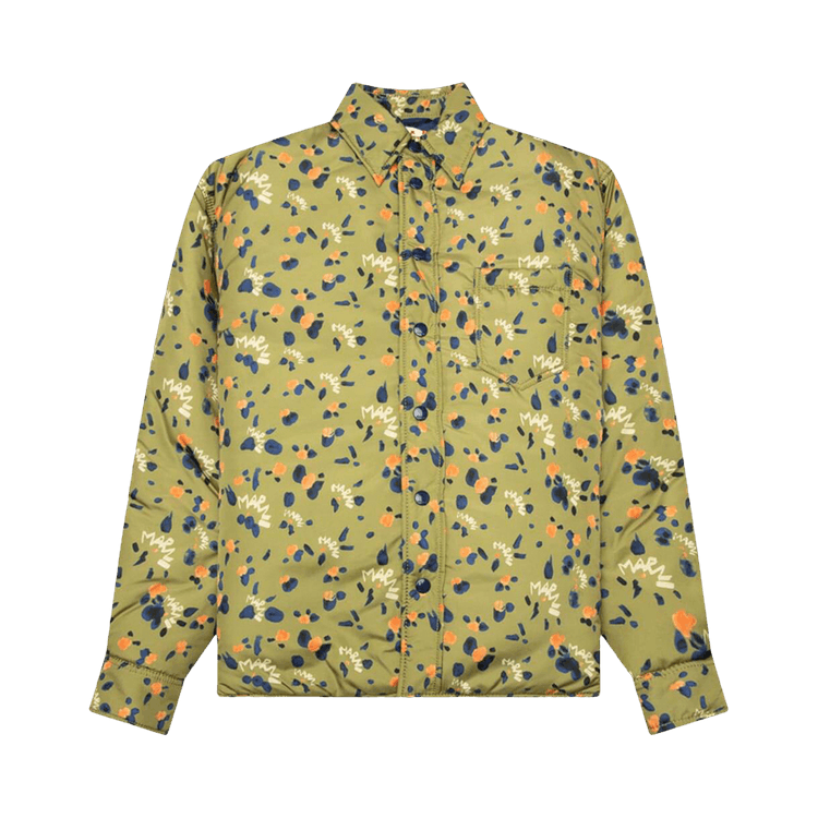 Marni Dripping Jacket "Leaf Green"