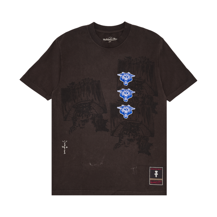 Cactus Jack by Travis Scott x Mitchell & Ness University Of Kentucky Seal Tee "Brown"
