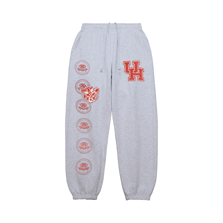 Cactus Jack by Travis Scott x Mitchell & Ness University Of Houston Sweatpants "Grey Heather"
