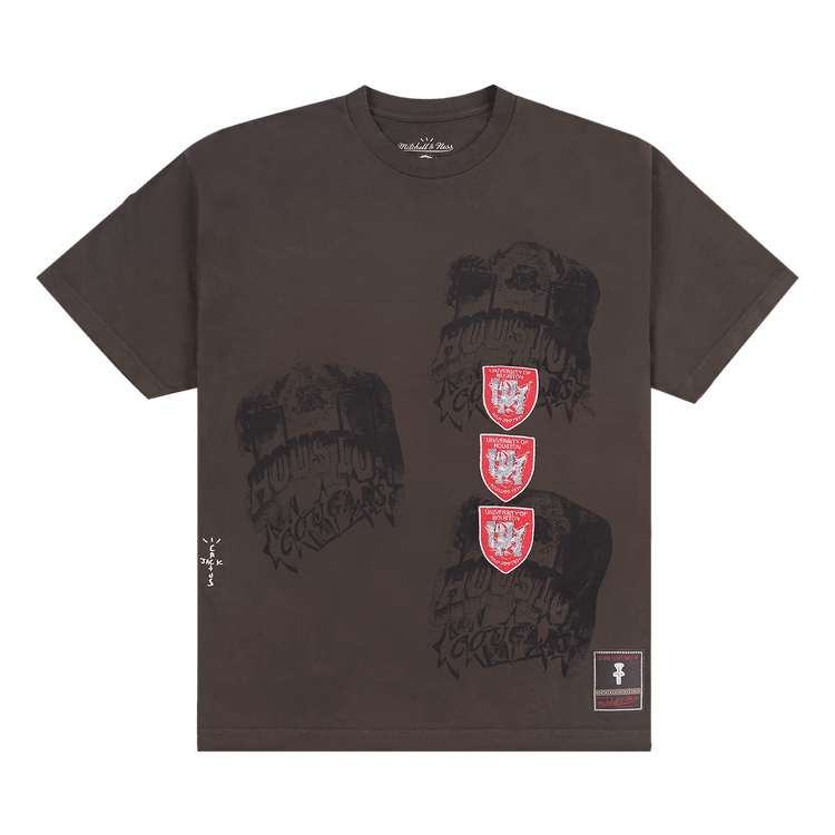 Cactus Jack by Travis Scott x Mitchell & Ness University Of Houston Seal Tee "Brown"