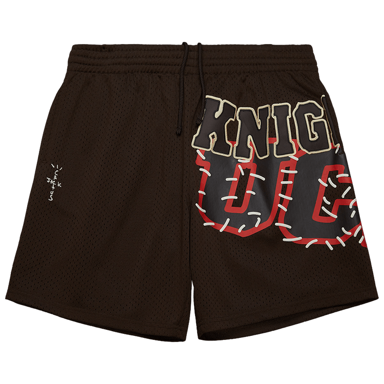 Cactus Jack by Travis Scott x Mitchell & Ness University Of Central Florida Shorts "Brown"