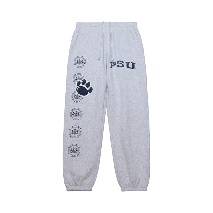 Cactus Jack by Travis Scott x Mitchell & Ness Penn State University Sweatpants "Grey Heather"