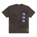 Cactus Jack by Travis Scott x Mitchell & Ness Penn State University Seal Tee "Brown"