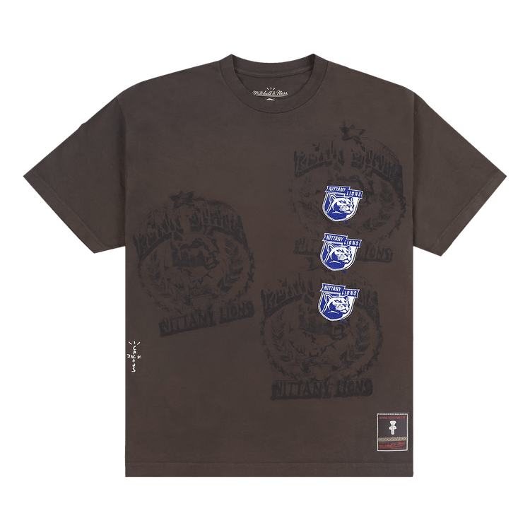 Cactus Jack by Travis Scott x Mitchell & Ness Penn State University Seal Tee "Brown"