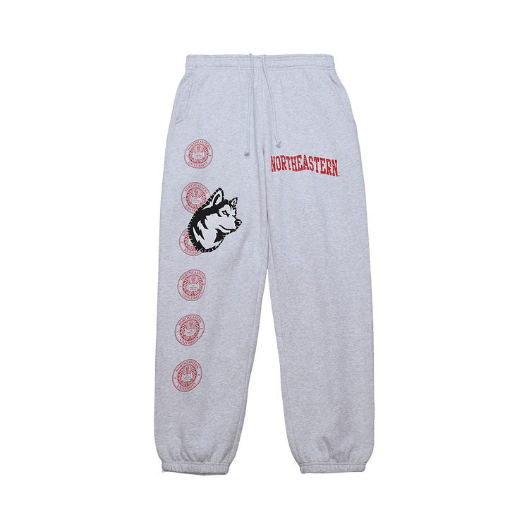 Cactus Jack by Travis Scott x Mitchell & Ness Northeastern University Sweatpants "Grey Heather"