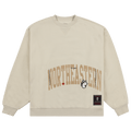 Cactus Jack by Travis Scott x Mitchell & Ness Northeastern University Crewneck "Tan"