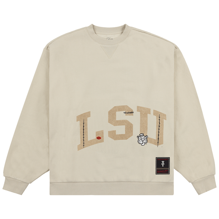 Cactus Jack by Travis Scott x Mitchell & Ness Louisiana State University Handdrawn Tee "Tan"