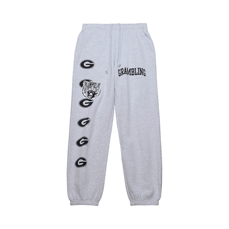 Cactus Jack by Travis Scott x Mitchell & Ness Grambling State University Sweatpants "Grey Heather"