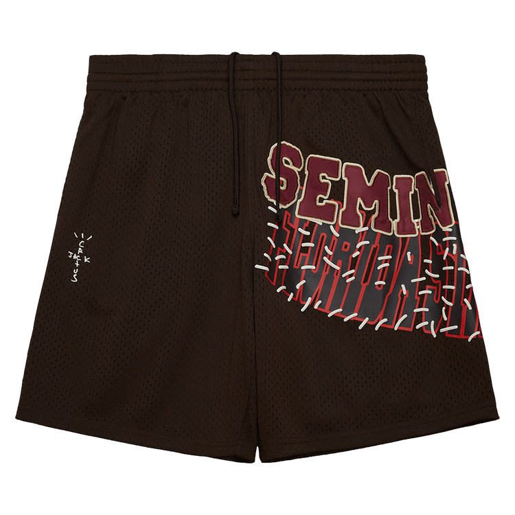 Cactus Jack by Travis Scott x Mitchell & Ness Florida State University Shorts "Brown"
