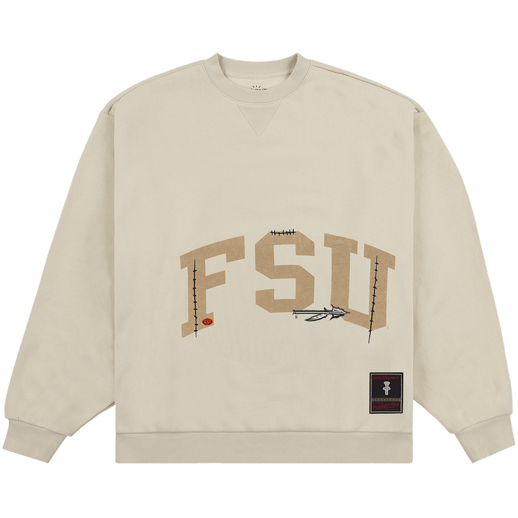 Cactus Jack by Travis Scott x Mitchell & Ness Florida State University Crewneck "Tan"