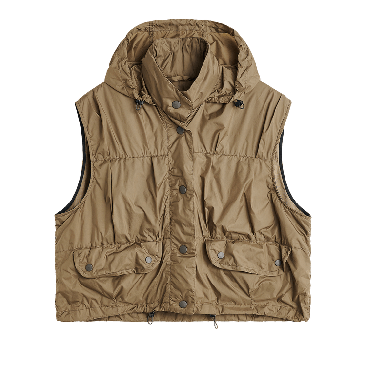Our Legacy Cropped Exhale Puffa Vest "Cavalry Olive"