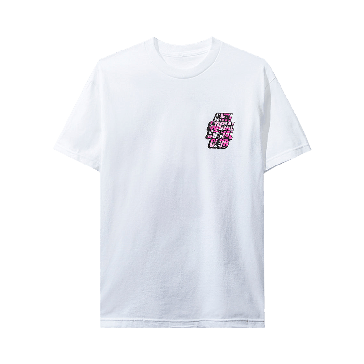 Anti Social Social Club Blocked Pink Camo Tee "White"