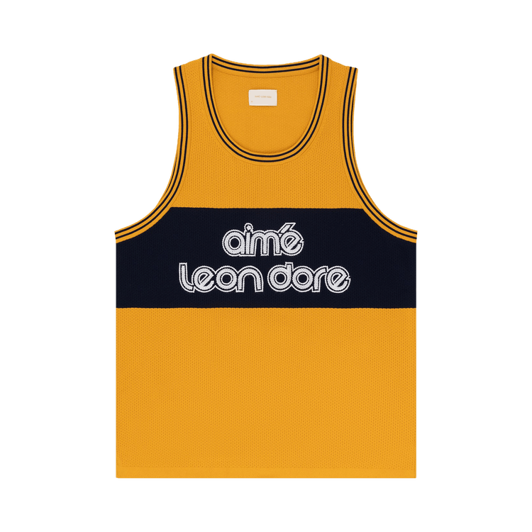 Aimé Leon Dore Knit Basketball Jersey "Yellow"