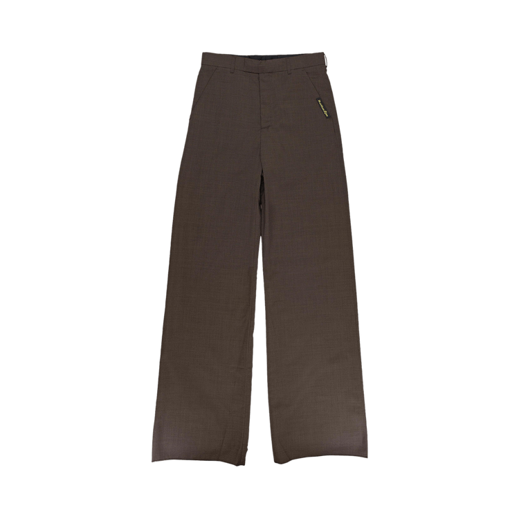 Martine Rose Tailored Extended Wide Leg Trouser "Brown Houndstooth"
