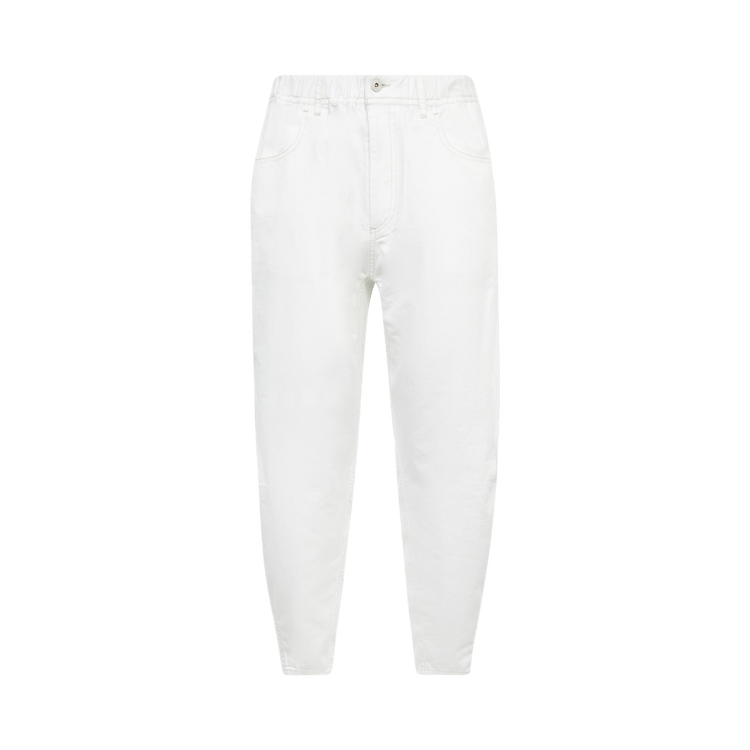 And Wander Dry Easy Denim Wide Pants "White"