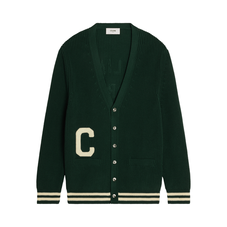CELINE College Cardigan "Forest"