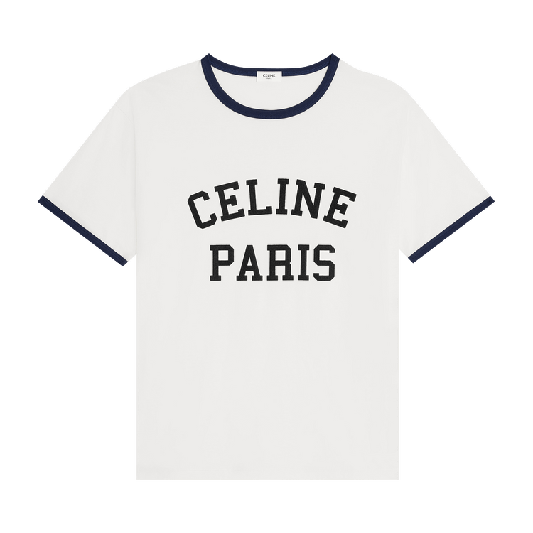 CELINE Paris Loose T-Shirt "Dirty White/Navy/Black"