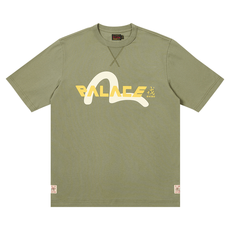 Palace x Evisu Logo T-Shirt "Olive"