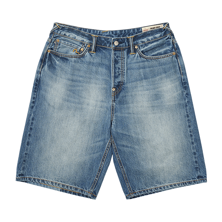 Palace x Evisu Long Denim Short "Light Wash"