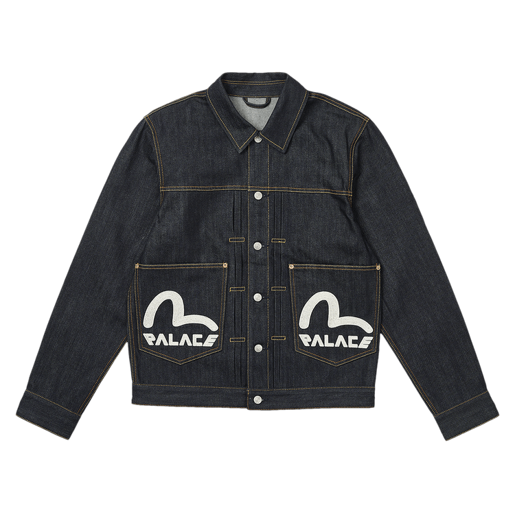 Palace x Evisu Dice Denim Jacket "Raw"