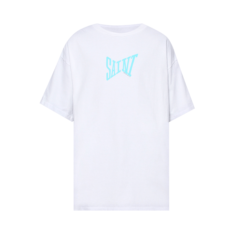SAINT Mxxxxxx Ribon Saint Short-Sleeve Tee "White/Blue"