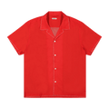 Bode Monday Short-Sleeve Shirt "Black/Red"