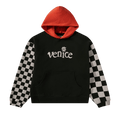 ERL Venice Checker Sleeve Hoodie "Black Checker"