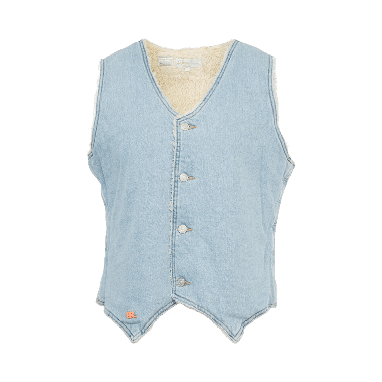 ERL x Levi's Sherpa Denim Vest 'Blue'