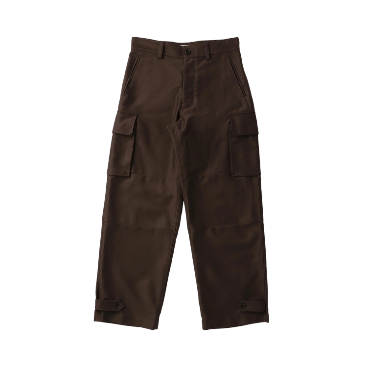 Marni Compact Moleskin Trousers "Mocha"
