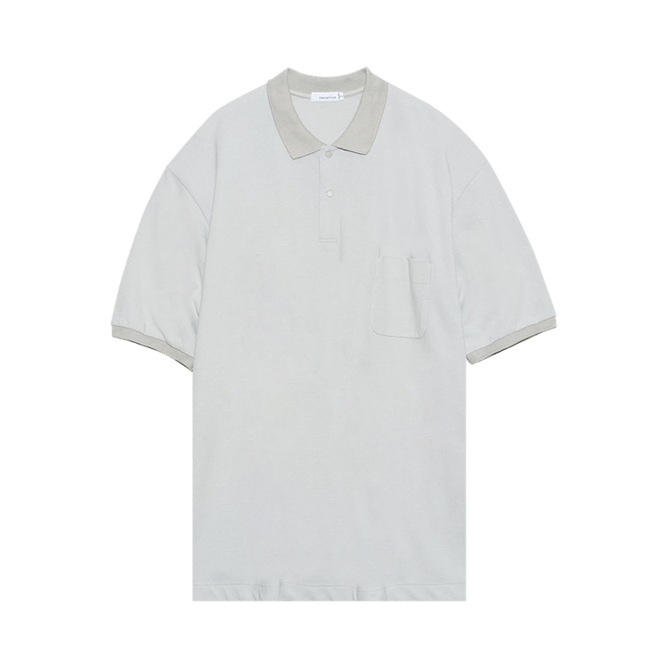 nanamica Short-Sleeve Polo Shirt "Light Grey"