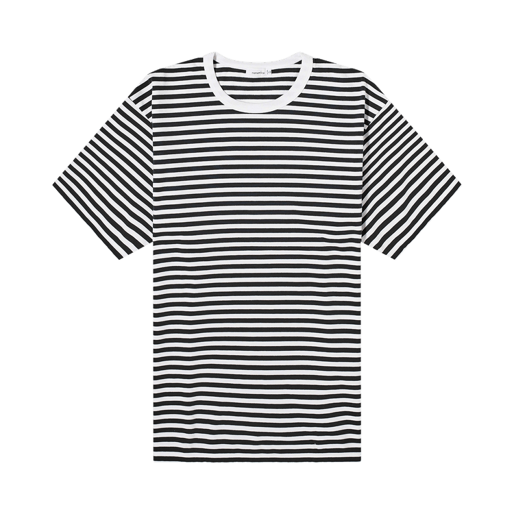 nanamica COOLMAX Stripe Jersey Tee "Black/White"