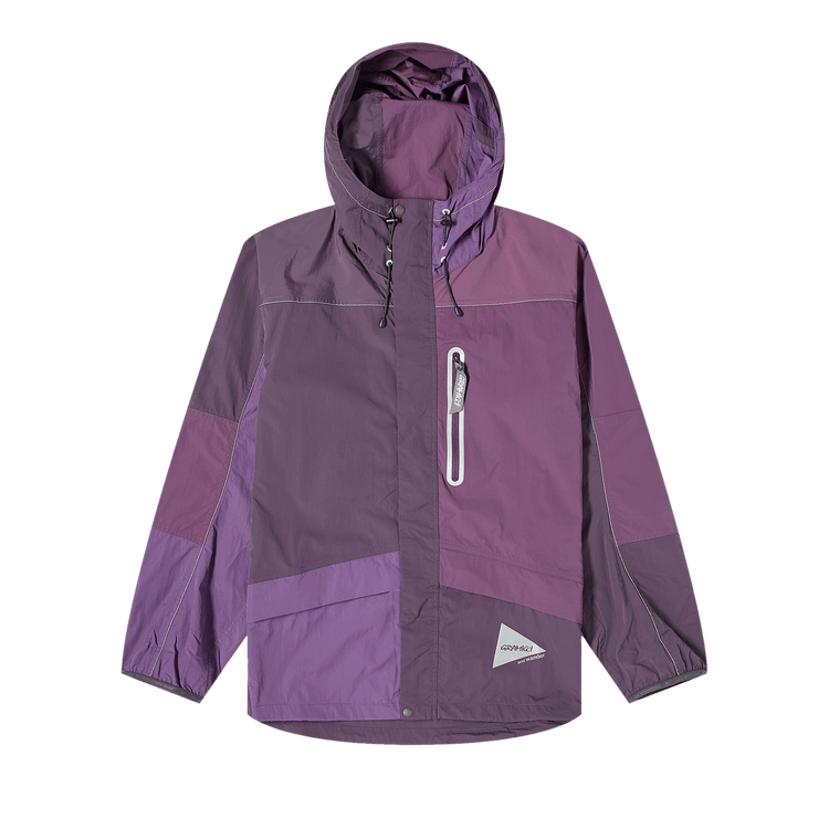 Gramicci x And Wander Patchwork Wind Hoodie "Multicolor/Purple"