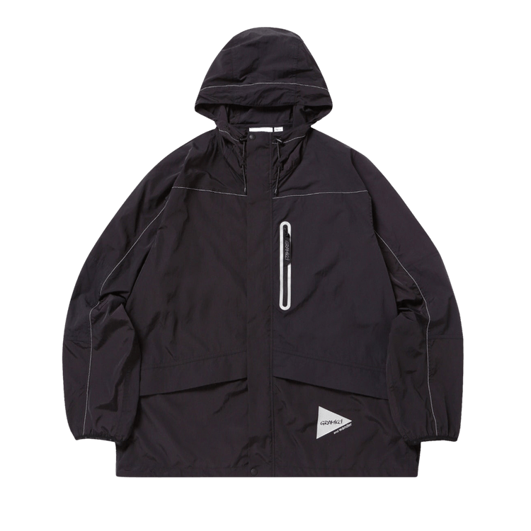Gramicci x And Wander Patchwork Wind Hoodie "Black"