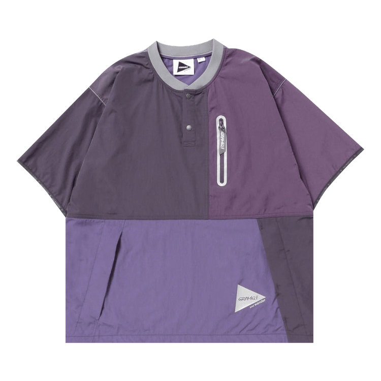 Gramicci x And Wander Patchwork Wind Tee "Multicolor/Purple"