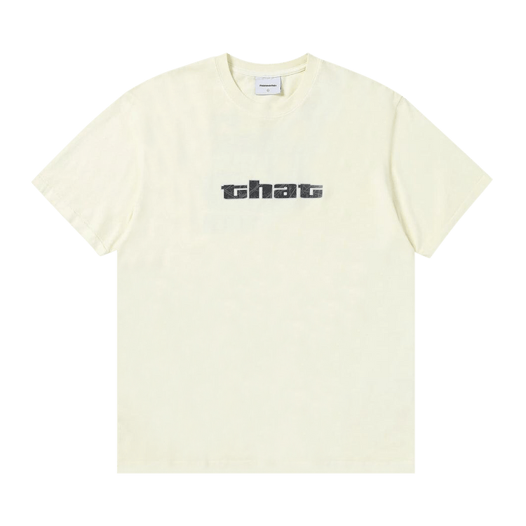 thisisneverthat Big Initial Tee "Ivory/Navy"