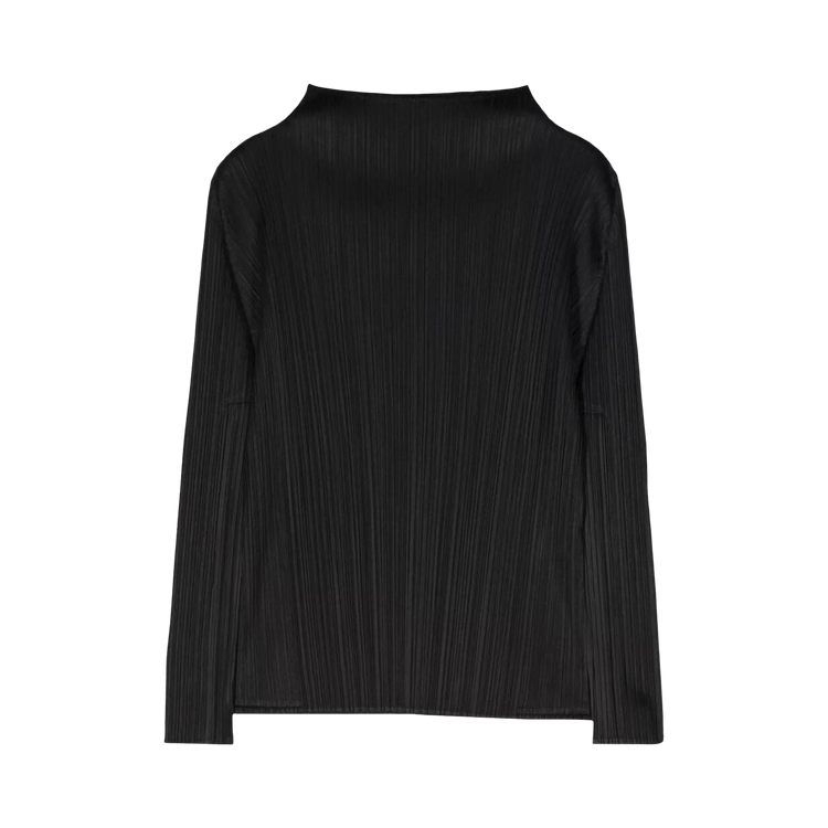 Pleats Please Issey Miyake Basic Cardigan "Black"