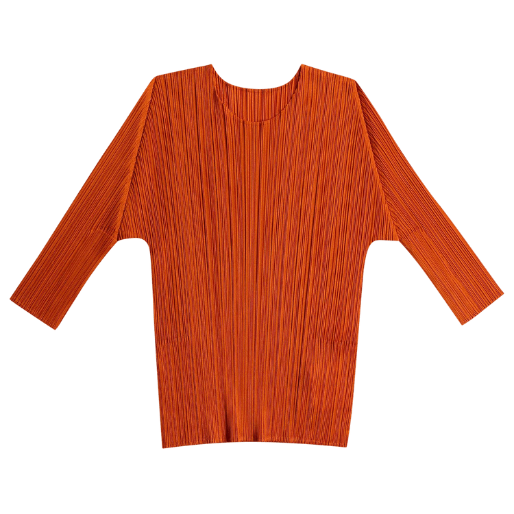 Pleats Please Issey Miyake MC April Shirt "Brown Chile"