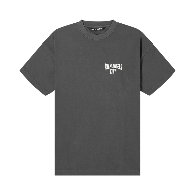 Palm Angels City Washed Tee "Dark Grey White"