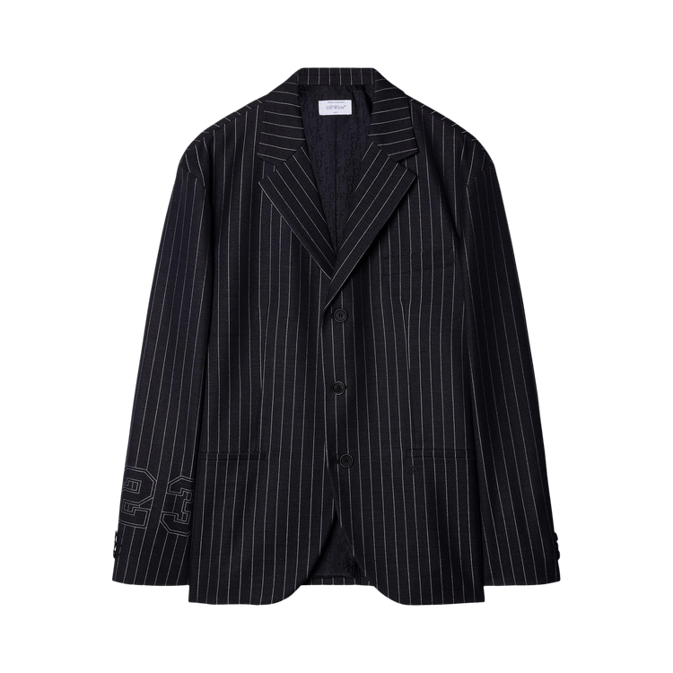 Off-White 23 Print Pinstriped Blazer "Multicolor"
