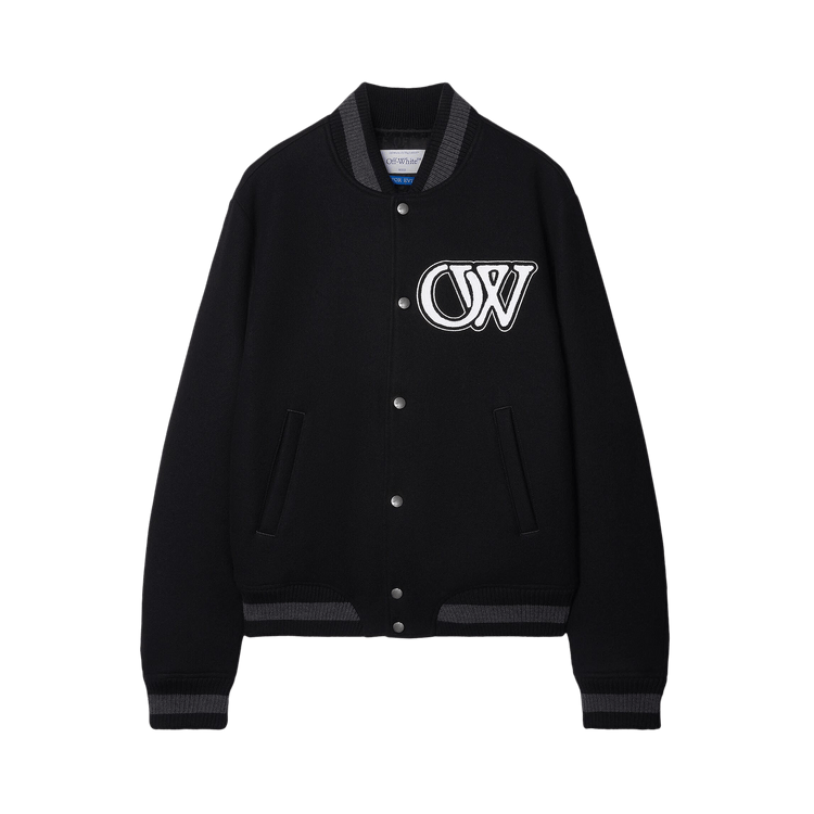 Off-White Varsity Bomber Jacket "Black/White"