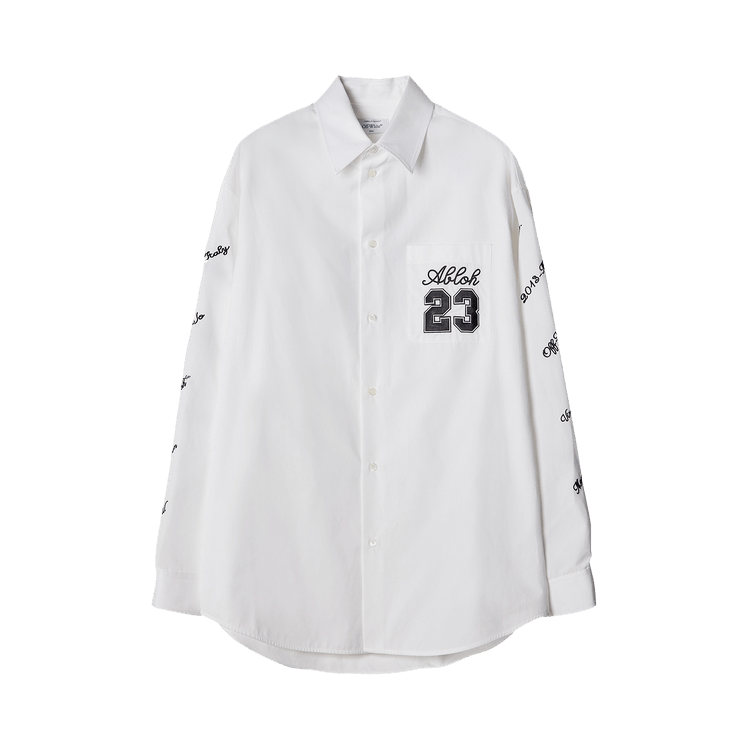 Off-White 23 Logo Heavycot Overshirt "Black/White"
