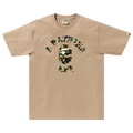 BAPE 1st Camo College Tee "Beige/Yellow"