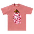 BAPE ABC Camo Milo On Big Ape Tee "Pink/Pink"