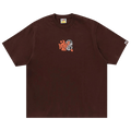 BAPE Graffiti Ape Head Relaxed Fit Tee "Brown"
