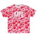 BAPE ABC Camo Relaxed Fit Logo Tee "Pink"